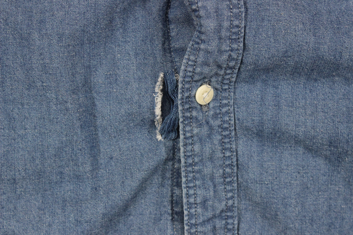 Mens Denim Shirt Long Sleeve Slim Fit