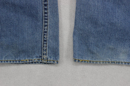 Mens Jeans Denim Straight Leg