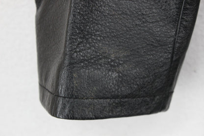 Mens Leather Jacket Single Breasted