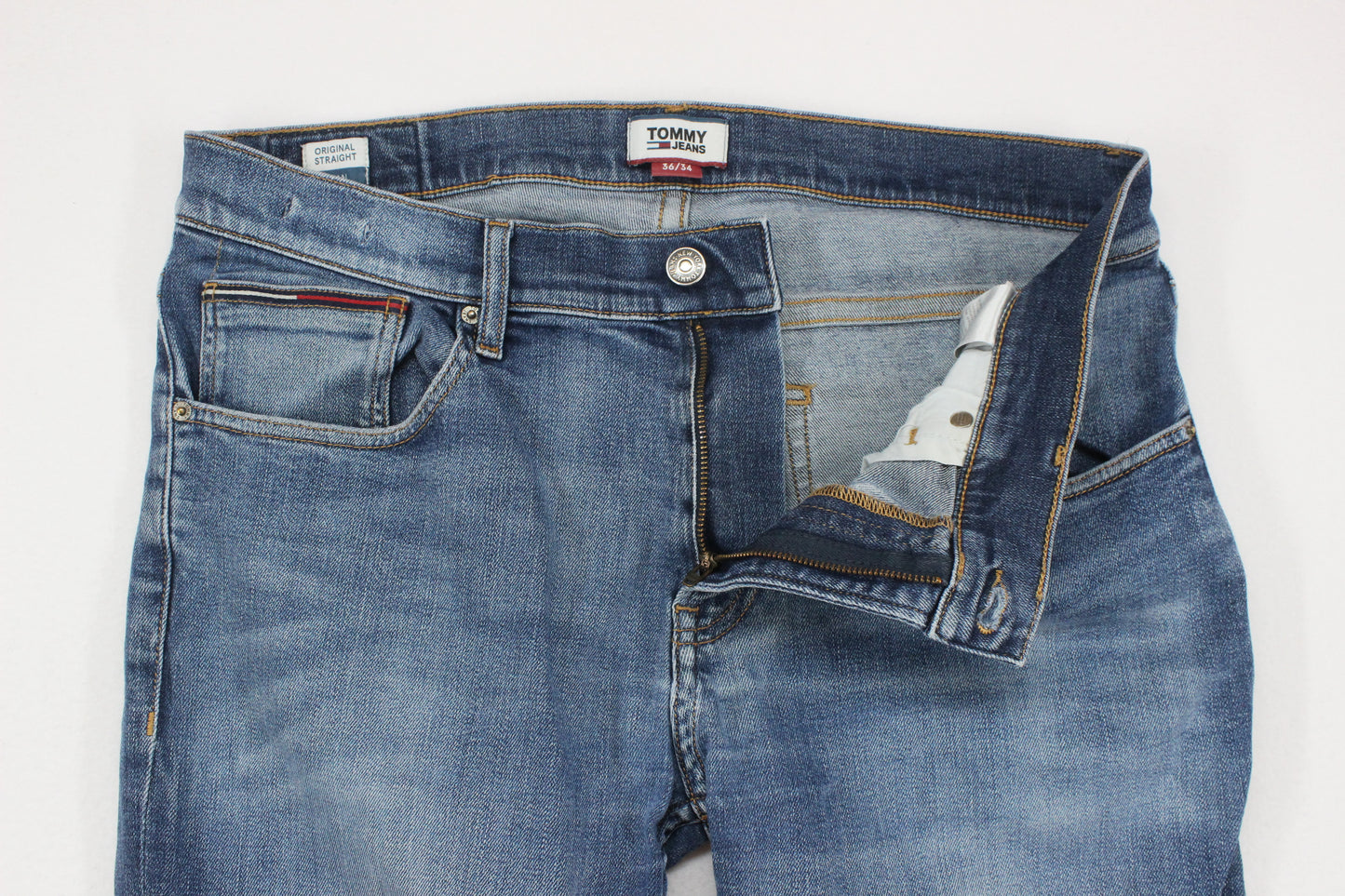 Mens Ryan Jeans Slim Straight Denim Stretch