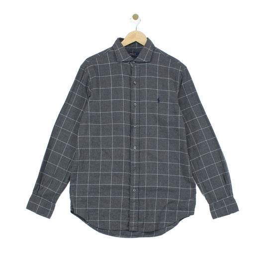 Mens Check Shirt Custom Fit Long Sleeve Plaid