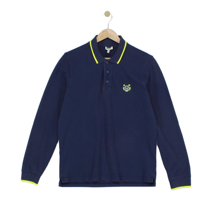 Mens Polo Shirt Made In Portugal Long Sleeve Button Cotton