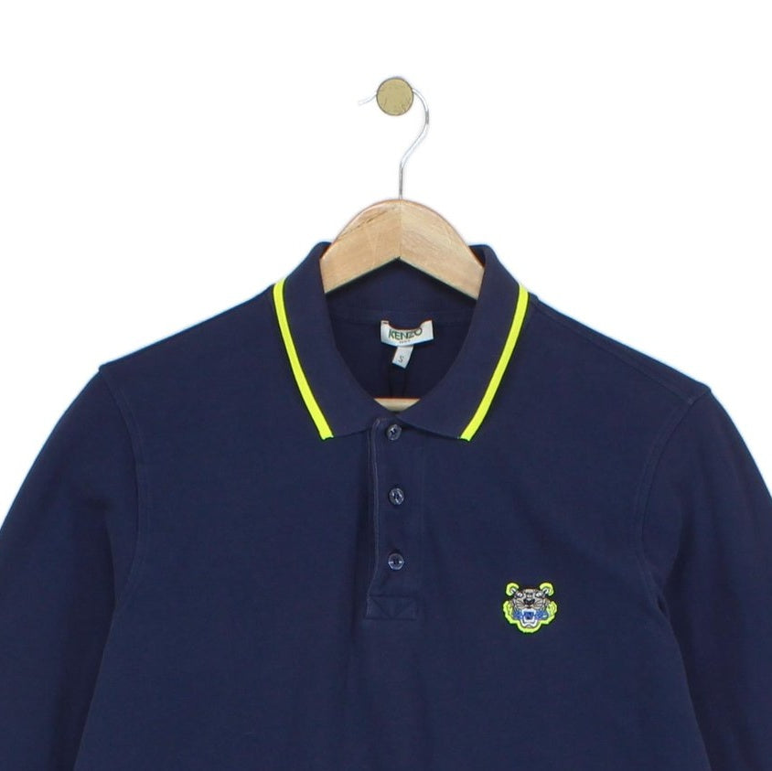 Mens Polo Shirt Made In Portugal Long Sleeve Button Cotton