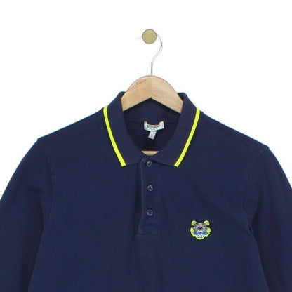 Mens Polo Shirt Made In Portugal Long Sleeve Button Cotton
