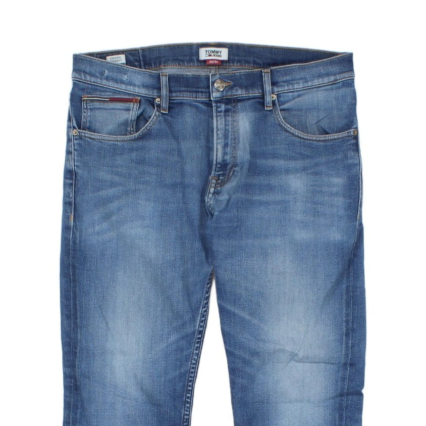 Mens Ryan Jeans Slim Straight Denim Stretch