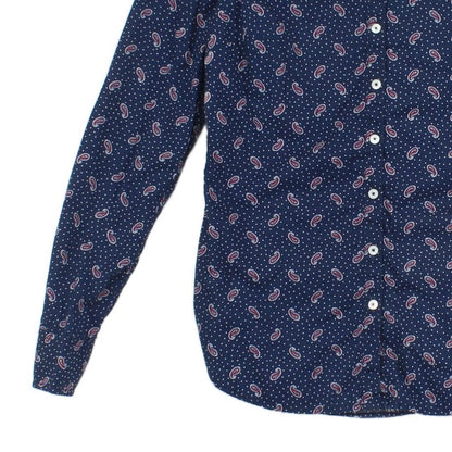 Womens Paisley Shirt Fitted Long Sleeve