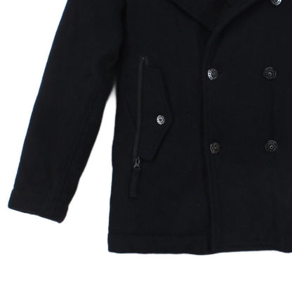 Boys Pea Coat Hooded Wool Blend