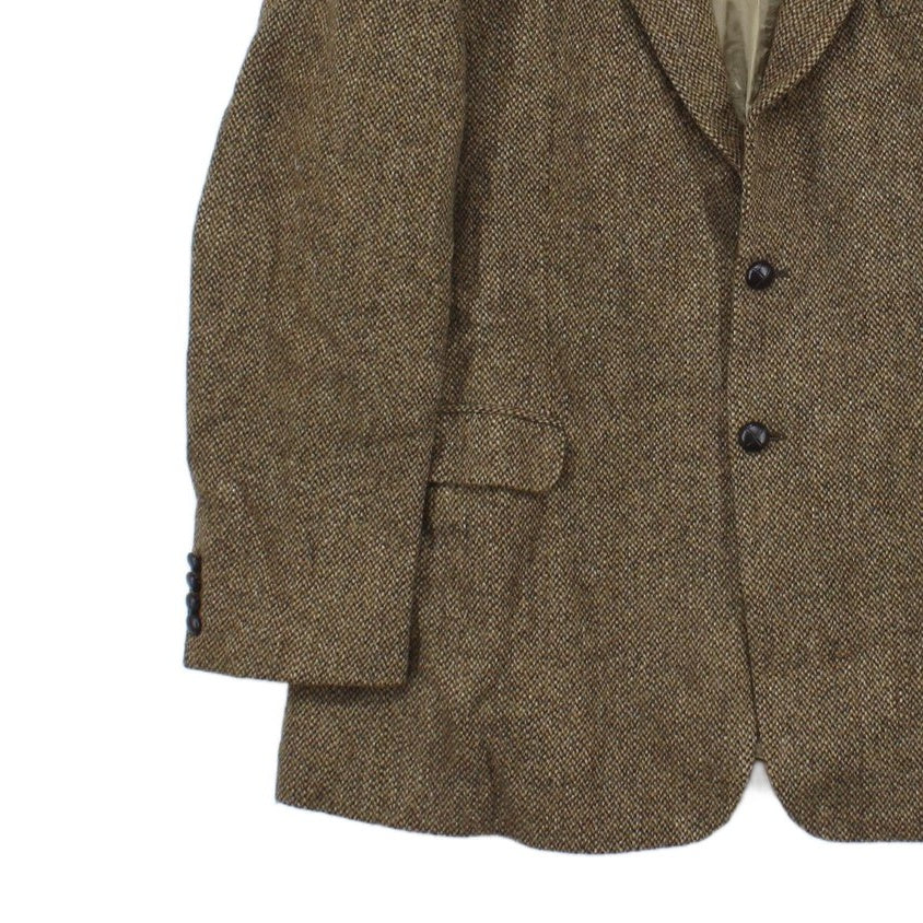 Mens Harris Tweed Blazer Long Wool