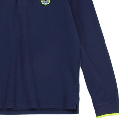 Mens Polo Shirt Made In Portugal Long Sleeve Button Cotton