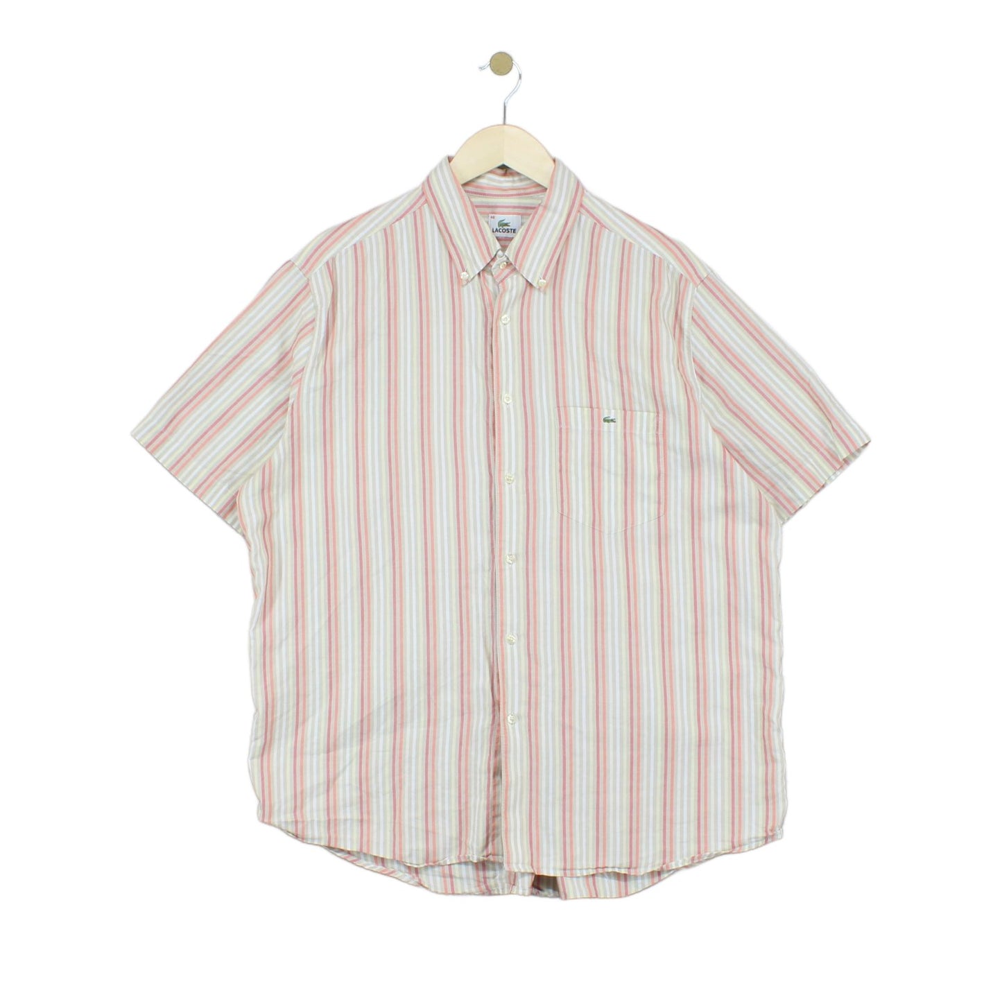 Mens Striped Shirt Casual Button Up Short Sleeve