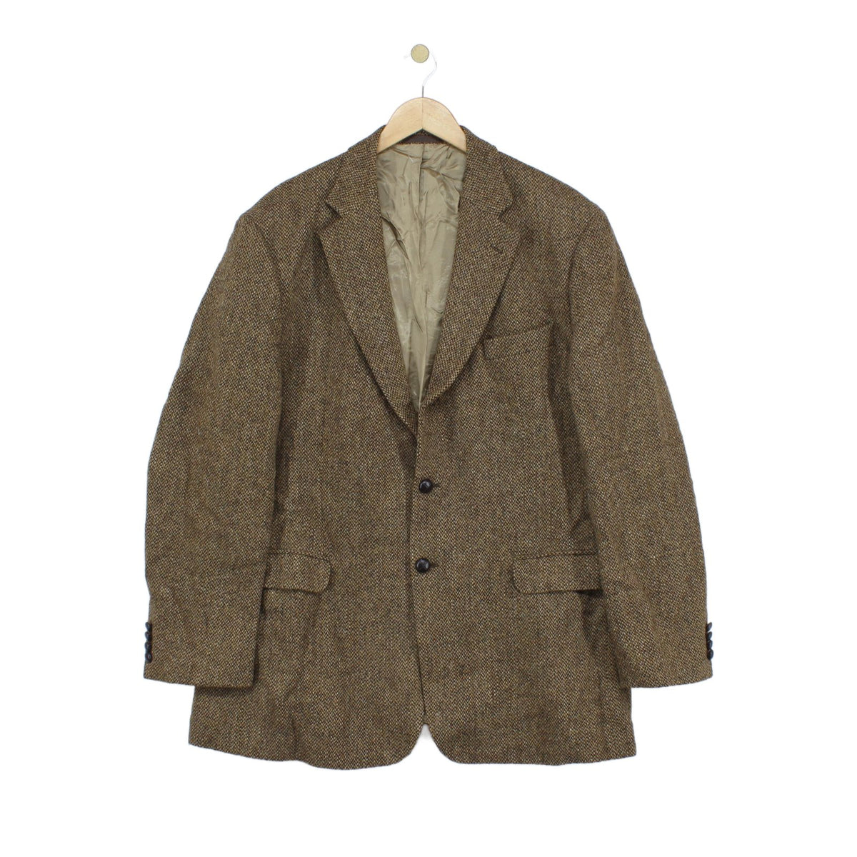 Mens Harris Tweed Blazer Long Wool