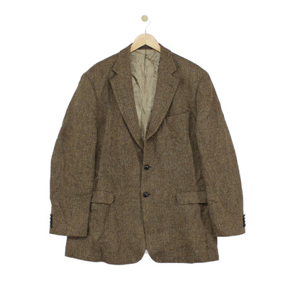 Mens Harris Tweed Blazer Long Wool