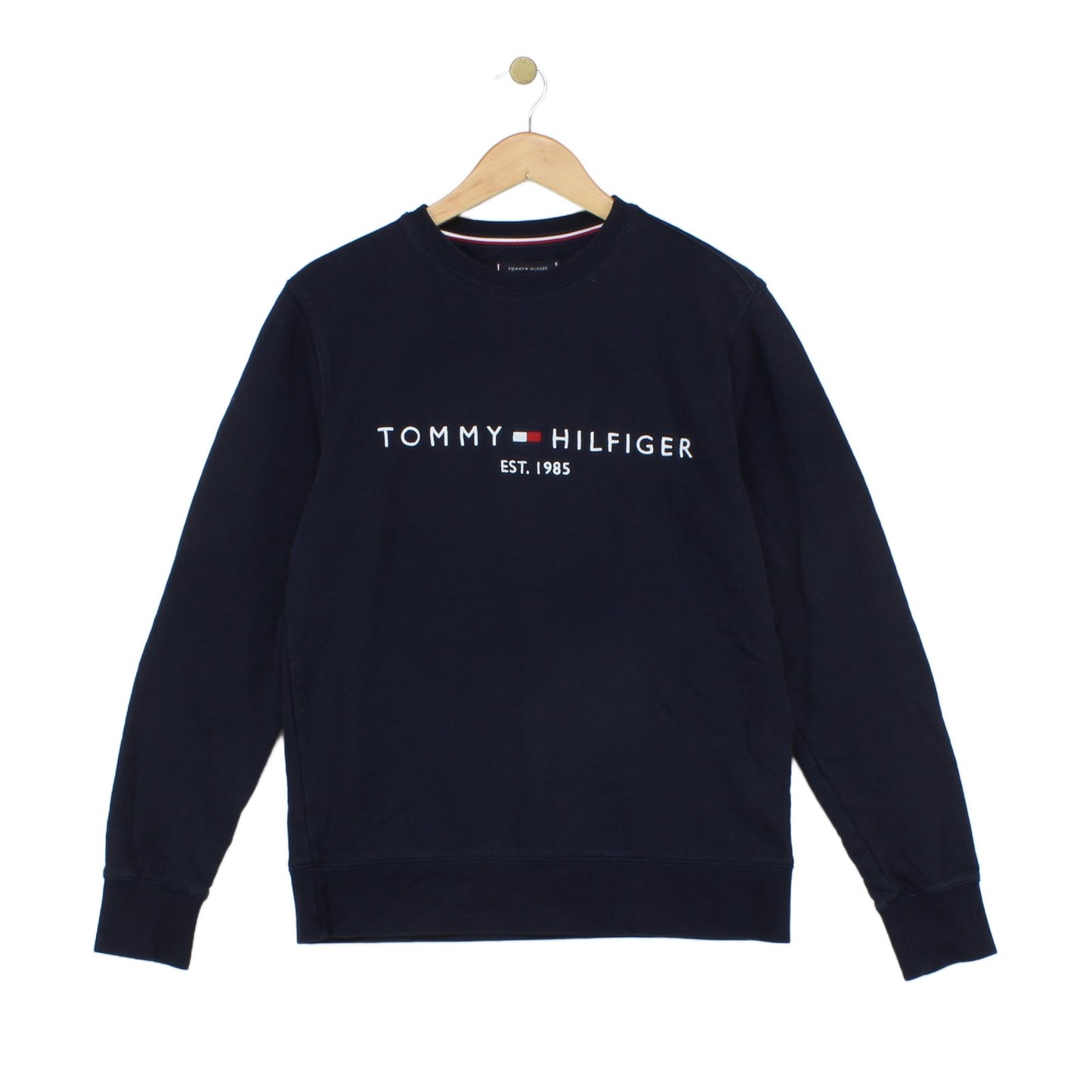 Mens Sweatshirt Embroidered Logo Crew Neck