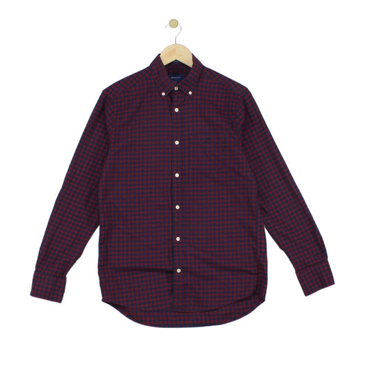 Mens Check Shirt Long Sleeve Regular Fit