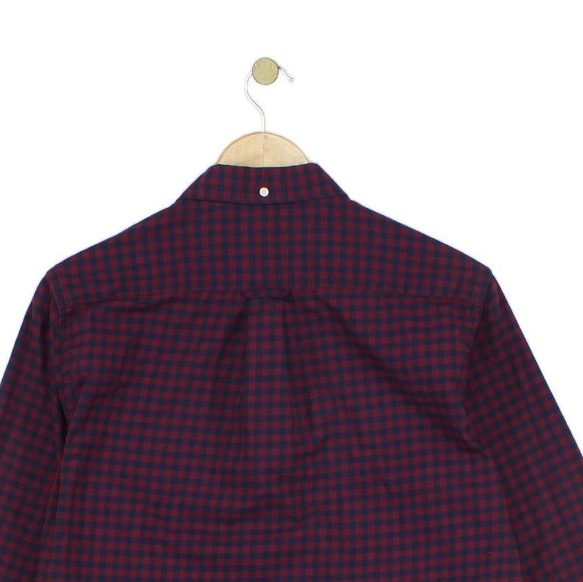 Mens Check Shirt Long Sleeve Regular Fit