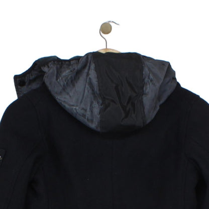 Boys Pea Coat Hooded Wool Blend