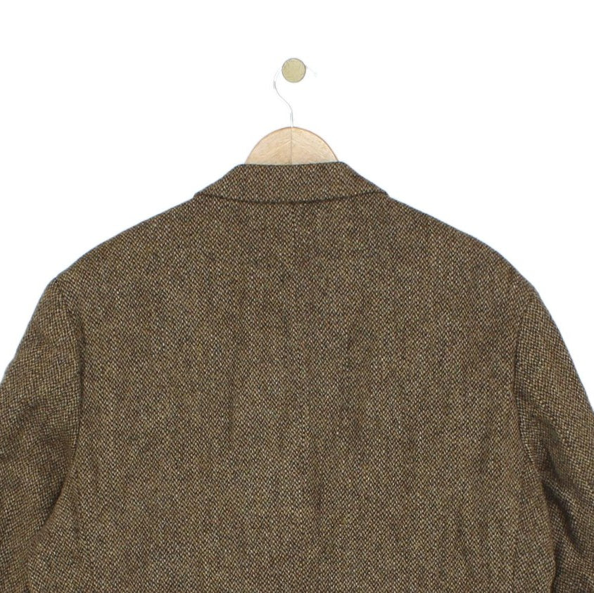 Mens Harris Tweed Blazer Long Wool