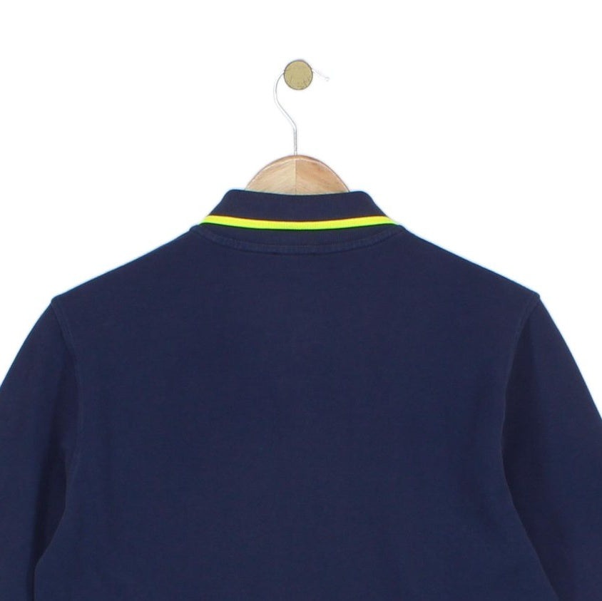 Mens Polo Shirt Made In Portugal Long Sleeve Button Cotton