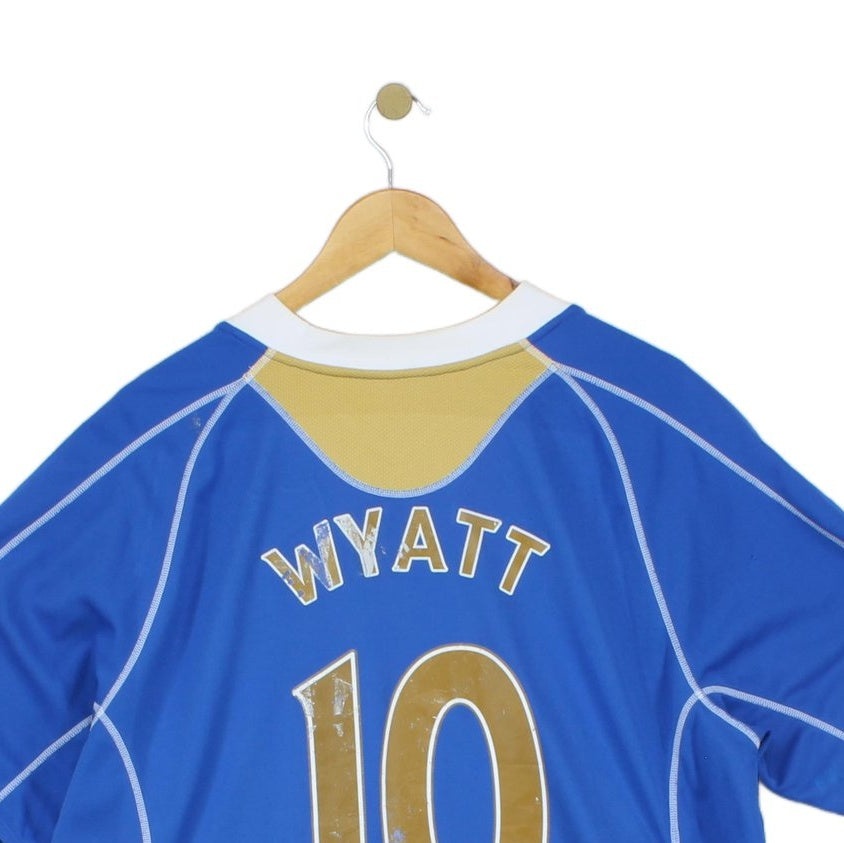 Mens Portsmouth 2007-08 Football Shirt Home Jersey #10 Wyatt