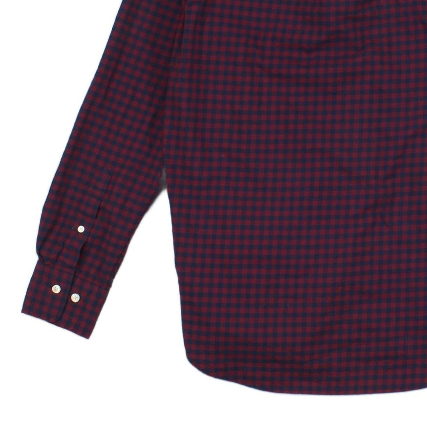 Mens Check Shirt Long Sleeve Regular Fit