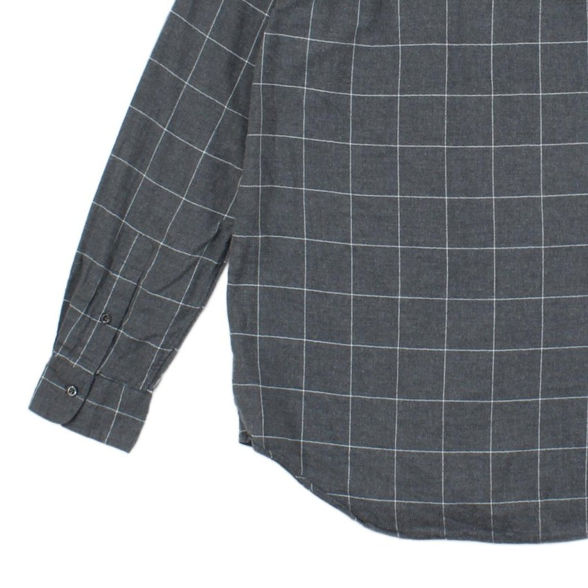 Mens Check Shirt Custom Fit Long Sleeve Plaid