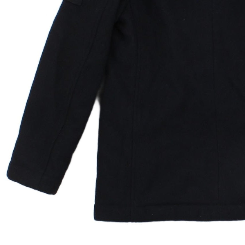 Boys Pea Coat Hooded Wool Blend