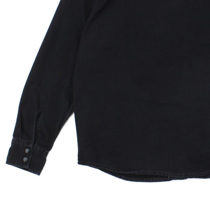 Mens Denim Shirt Button Up Long Sleeve