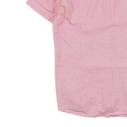 Mens Shirt Short Sleeve Tailored Button Up Check