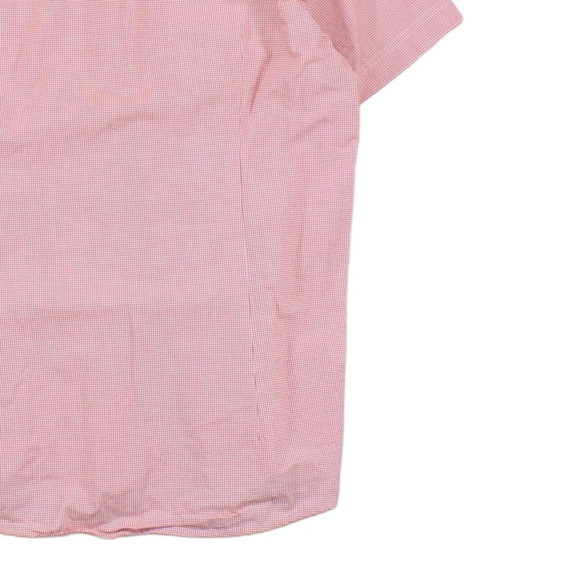 Mens Shirt Short Sleeve Tailored Button Up Check