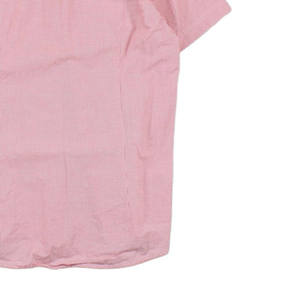 Mens Shirt Short Sleeve Tailored Button Up Check