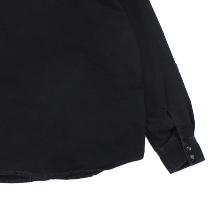 Mens Denim Shirt Button Up Long Sleeve