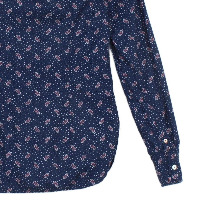 Womens Paisley Shirt Fitted Long Sleeve