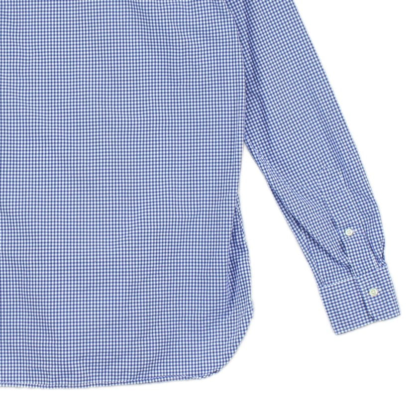 Mens Check Shirt Custom Fit Long Sleeve Button Up
