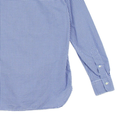 Mens Check Shirt Custom Fit Long Sleeve Button Up