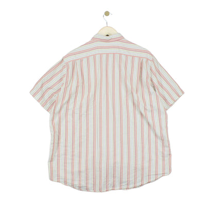 Mens Striped Shirt Casual Button Up Short Sleeve