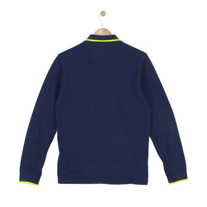Mens Polo Shirt Made In Portugal Long Sleeve Button Cotton
