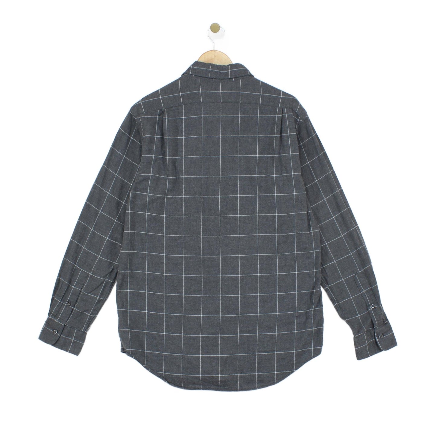 Mens Check Shirt Custom Fit Long Sleeve Plaid
