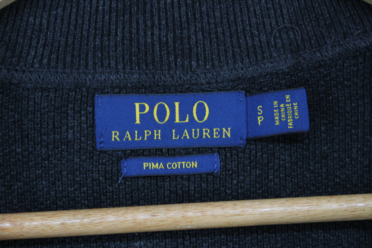 Mens Cardigan Full Zip Ribbed Pima Cotton