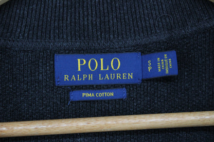 Mens Cardigan Full Zip Ribbed Pima Cotton