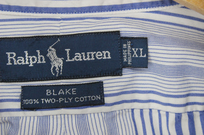 Mens Striped Shirt Button Up Collared