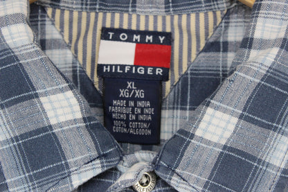 Mens Plaid Shirt Short Sleeve Button Up