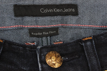 Womens Flare Jeans Denim Regular Rise
