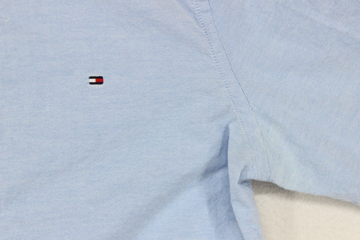 Mens Oxford Shirt Stretch Slim Fit Button Up