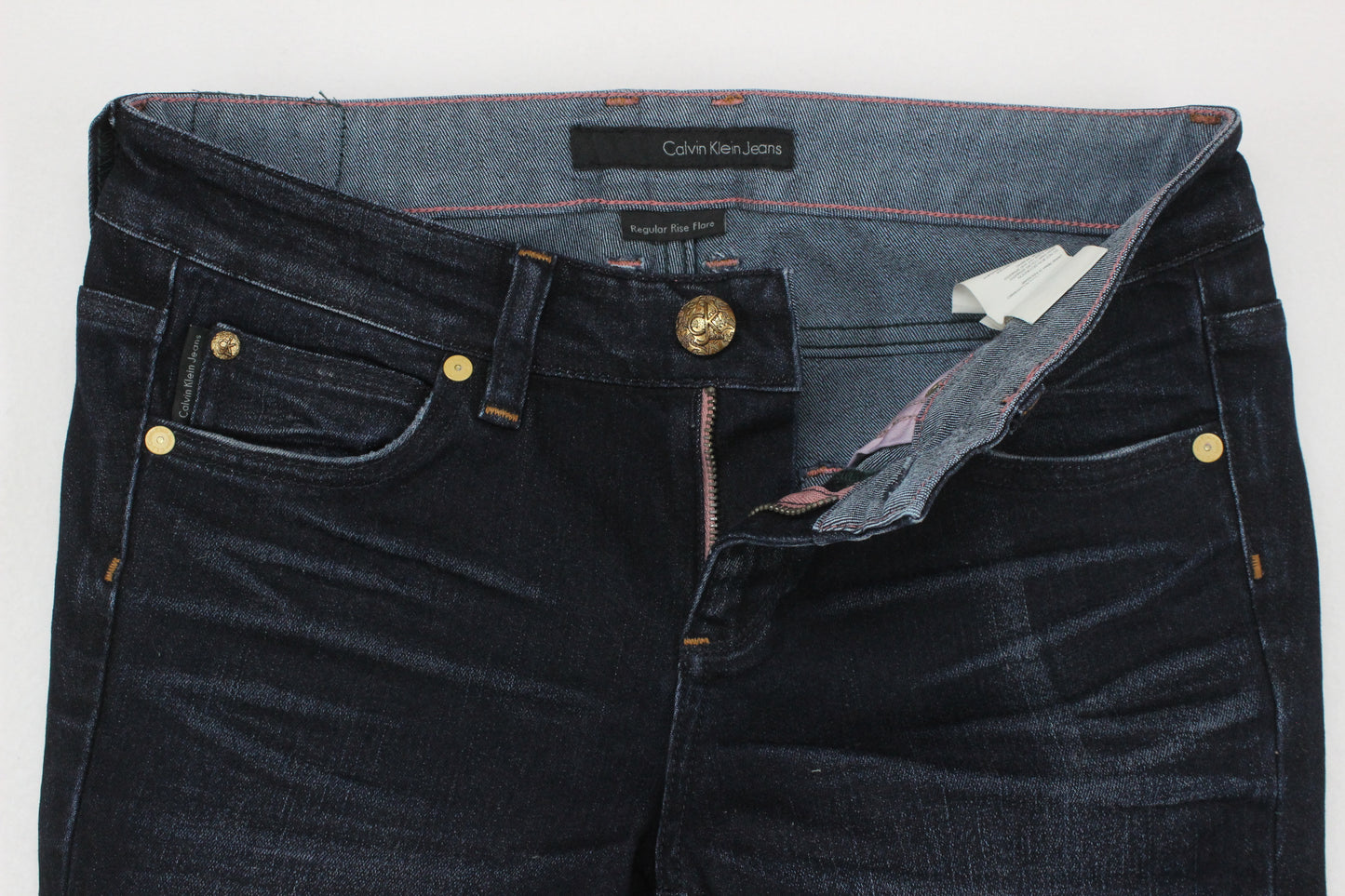 Womens Flare Jeans Denim Regular Rise