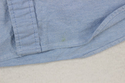 Mens Oxford Shirt Stretch Slim Fit Button Up