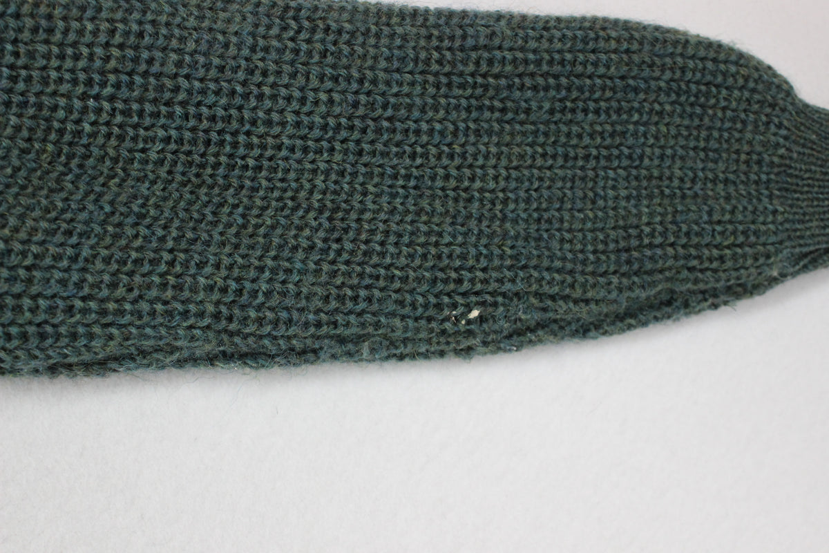 Mens Wool Jumper Ribbed Knit Irish Sweater