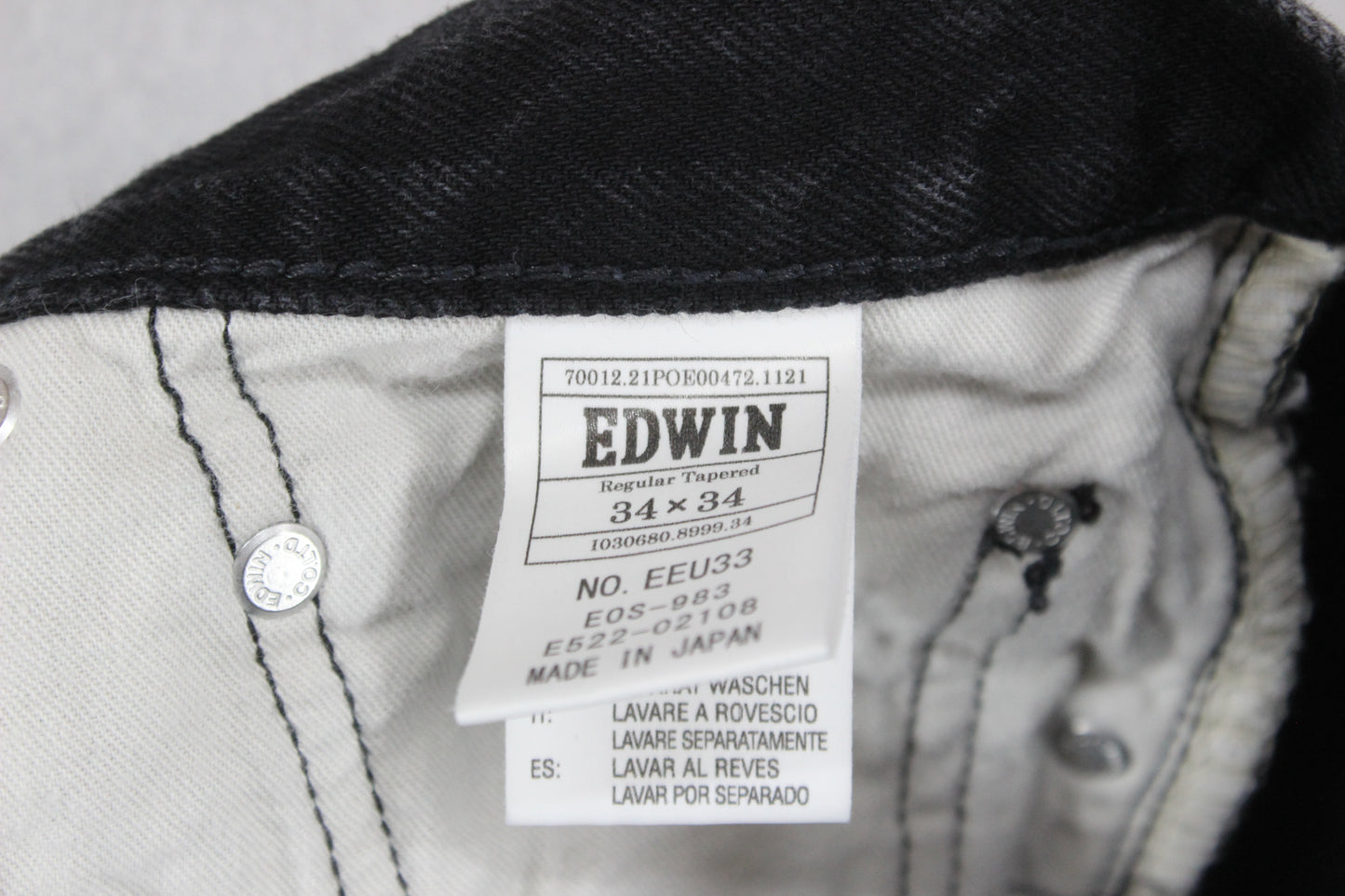 Mens Jeans Tapered Made In Japan Denim