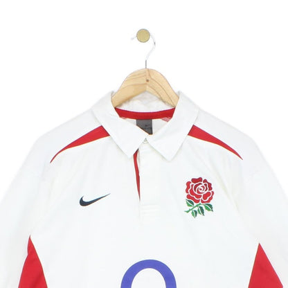 Mens England 2003-05 Rugby Shirt O2 Long Sleeve