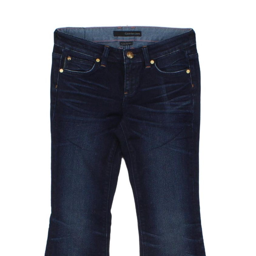 Womens Flare Jeans Denim Regular Rise