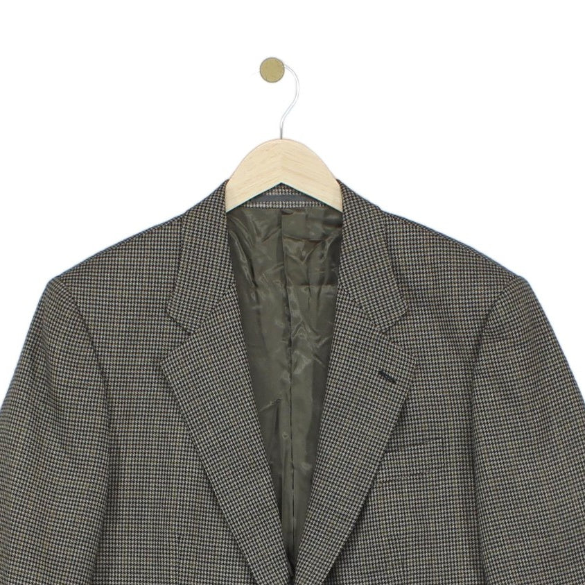 Mens Wool Blazer Houndstooth